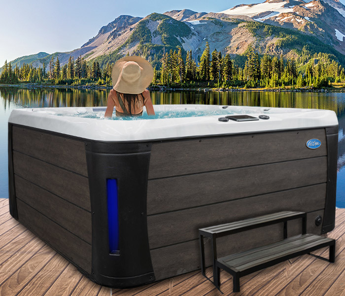 Calspas hot tub being used in a family setting - hot tubs spas for sale Aberdeen